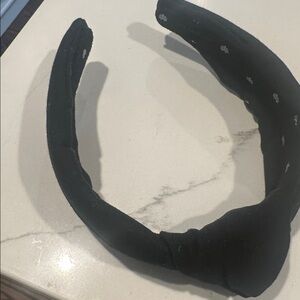 Lele Sadoughi Denim Blue and Black Headband Set